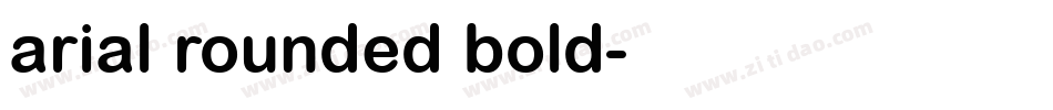 arial rounded bold字体转换